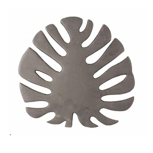 Dessous de plat feuille d'or Pot en aluminium pour bétail Plats chauds Centres de table glamour Support de théière en métal pour la cuisine - Product Image 5