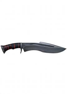 Handcrafted Dark-Finish Recurve-<b>Profile</b> Craft <b>Tool</b> Striped Handle Executive Display Piece - Product Image 1