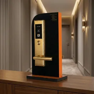 Gold TESX Industries 705SSB Stainless Steel Hotel RFID Lock Premium <b>Smart</b> <b>Electronic</b> Key Card Access Control System From Delhi - Product Image 5