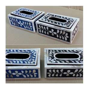 Boîte à mouchoirs en résine de bois, porte-serviettes en plexiglas, vente en gros, personnalisable, carré, en acrylique, Noël, Saint-Valentin - Product Image 3