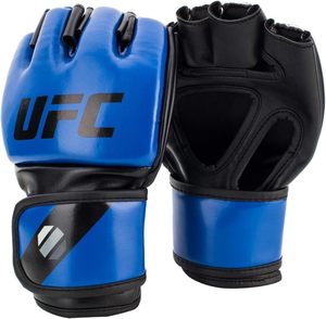 Gants UFC MMA en cuir, respirants, rouge et noir, demi-doigts, fermeture auto-agrippante, unisexe adulte, personnalisables, arts martiaux - Product Image 3