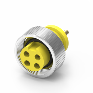 ขั้วต่อหุ้มฉนวนกันน้ำแบบเร็ว4พินสำหรับ M23ขึ้นรูปด้วยสายเคเบิลประเภทสินค้าพรีเมียม - Product Image 1