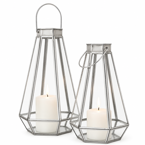 Modern Gold Metal Glass Lantern Geometric <b>Candle</b> Holder Luxury Brass <b>Hurricane</b> Pillar <b>Candle</b> Lanterns For Wedding Tabletop Home - Product Image 6