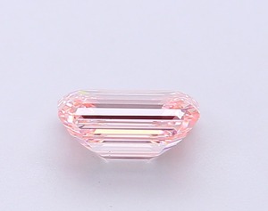 Diamant rose intense fantaisie de 1,24 carat, taille émeraude, cultivé en laboratoire par CVD, clarté VS1, polissage excellent, pierre non montée pour la fabrication de bijoux - Product Image 3