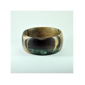 Tazón de Madera de Resina Epoxi Hecho a Mano de Alta Gama, Libre de BPA, con Recubrimiento Brillante para Decoración de Interiores de Lujo - Product Image 3