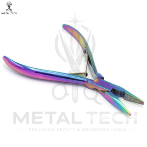 Premium Multi-Color Stainless Steel Hair Extension Applicator <b>Tool</b> Set Zipper Storage Case Micro Ring I-Tip Nano Ring - Product Image 5
