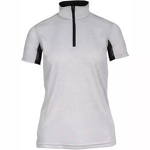 New 2027 Style Women's Equestrian Base Layers Short Sleeve Horse Rider Clothing Embroidered Logo Spandex/Polyester Knitted - Product Image 4
