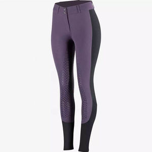 Pantalones de equitación de silicona personalizados al por mayor con parche suave en la rodilla, jodhpurs de asiento completo para entrenamiento ecuestre, pantalones de montar premium - Product Image 2