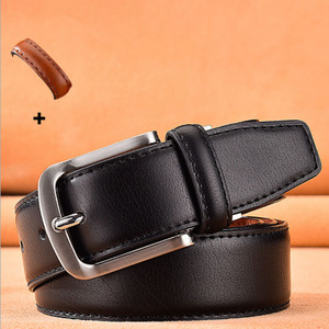 Cinturón Trenzado de Cuero Vacuno Genuino para Hombre con Hebilla de Aleación, Diseño de Hebilla Cuadrada Ajustable, 3.5cm de Ancho, para Uso Casual y Formal - Product Image 6