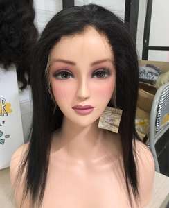 Meilleure qualité 13x4 os droit brut vietnamien vierge 100% cuticule aligné perruque de cheveux humains avec pour les extensions - Product Image 2