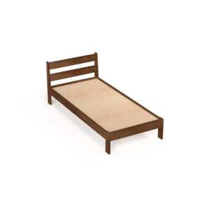 Lit simple Roverb en bois d'ingénierie, design minimaliste, sans coffre de rangement, pour chambre à coucher - Product Image 2