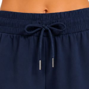 Shorts de sport bleu marine pour femmes, taille élastique avec cordon de serrage, pour la course, la gym, l'entraînement, décontractés, séchage rapide, vêtements de sport, personnalisables OEM - Product Image 6
