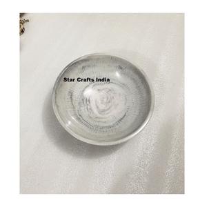 Tazón de Resina para Ensalada de Diseño Estándar, Hecho a Mano, Pulido, Ecológico, Estilo Japandi, con Cucharas, Color y Forma Personalizables, Regalo de Boda - Product Image 5