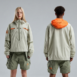 Ensemble imperméable homme femme, veste coupe-vent et short pour randonnée, camping, deux pièces unisexe - Product Image 1