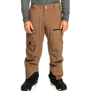 <b>Men</b> Waterproof <b>Cargo</b> Snow Pants <b>Brown</b> Gore-Tex Button Closure Ski Wear - Product Image 1