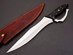 Cuchillo Bowie de Caza de Acero D2 Hecho a Mano Personalizado OEM, Cuchillo EDC para Camping y Actividades al Aire Libre con Funda de Cuero - Product Image 2