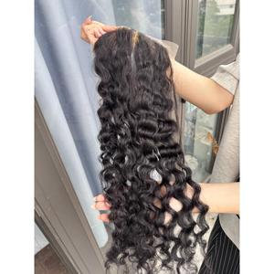 Extensions de cheveux humains bouclés vierges vietnamiens, ondulés profonds, trame simple, soyeux, lisses et brillants, disponibles en toutes les couleurs - Product Image 4