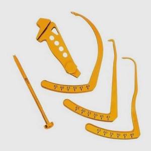 Arthroscopy acl pcl <b>drill</b> <b>guide</b> knee surgical instruments gold handle stainless steel hospital grade reusable kit - Product Image 1