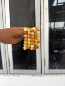 Natural Yellow Carnelian 10mm Polished Beaded <b>Bracelet</b> Crystal <b>Healing</b> Gemstone Reiki Chakra Meditation Anti-Anxiety Relief Gift - Product Image 1
