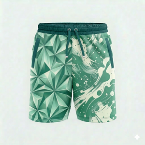 2026 Latest Design High Quality Men's Gym Shorts Pockets Front Casual <b>Canvas</b> Mid Waist Drawstring Closure Knitted Quick Dry - Product Image 2