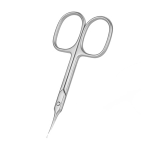 Ciseaux à ongles professionnels personnalisés avec logo OEM, haute qualité, pour droitiers, droits, tranchants, en acier inoxydable et céramique, durables, pour nail art - Product Image 1