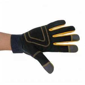 Guantes de Seguridad Multiusos de Cuero, Antideslizantes y Antivibraciones, Compatibles con Pantallas Táctiles, para Construcción y Mecánica - Product Image 2