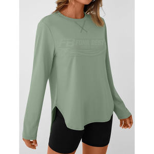 Camiseta Deportiva Transpirable de Manga Larga para Mujer, Protección Solar UPF 50+, Secado Rápido, para Correr y Deportes al Aire Libre - Product Image 1