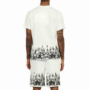 Ensemble de t-shirt et short de sport pour homme, pour entraînement décontracté, tenue de sport deux pièces, salle de sport, entraînement, fitness, usage quotidien - Product Image 4