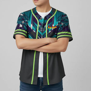 Camiseta de Béisbol Personalizada, Transpirable, Antibacteriana, con Protección UV, que Absorbe la Humedad, para Adultos, Tallas Grandes, con Logotipo Personalizado para Hombre - Product Image 3