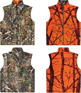<b>Camo</b> and Orange Hunting Reversible Vest, Game Vest <b>Jacket</b> for Hunting Camping - Product Image 4