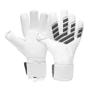 ถุงมือผู้รักษาประตูฟุตบอลแบบเต็มนิ้ว  วัสดุ PU ลาเท็กซ์ ระบายอากาศได้ดี กันลื่น  โลโก้สั่งทำได้ คุณภาพสูง สำหรับการฝึกซ้อมกีฬากลางแจ้ง - Product Image 1