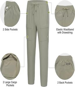 กางเกงขายาวทรงตรงสำหรับผู้ชาย คุณภาพสูง แห้งเร็ว ยั่งยืน ทนทาน มีเชือกผูกเอว น้ำหนักเบา คลาสสิก - Product Image 3