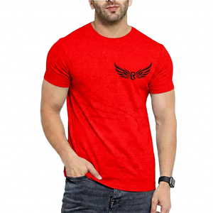 Camiseta de Manga Corta Gris para Hombre con Logotipo R Alado, Corte Regular, Cuello Redondo, Diseño Casual con Estampado Frontal en Algodón - Product Image 5