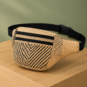 Bolso de Pecho de Diseño Casual en Material de Algodón, Correa Ajustable, Cierre de Cremallera, Bolso de Cintura Ecológico, Ligero, para Viajes, Todas las Temporadas - Product Image 5