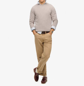 Nouveauté : Sweat-shirt décontracté pour homme, coupe oversize, col rond, manches raglan, couleur gris uni, en molleton bouclette tricoté - Product Image 6