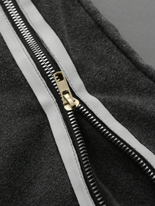 Conjunto de Chándal Urbano para Hombre, Lavado Ácido Personalizado, Efecto Desgastado por el Sol, Sudadera con Cremallera Estilo Vintage, Pantalón Holgado, 100% Algodón Liso - Product Image 3