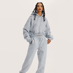 High Quality Low Reasonable Price Custom Casual Streetwear Oversized Crop Hoodie for <b>Women</b> Crop Hoodies Wholesale Manufacturer - Product Image 4