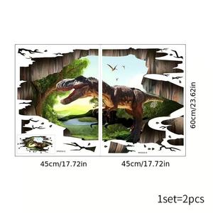 Pegatinas 3D <span class=keywords><strong>de</strong></span> PVC para Piso con Diseño <span class=keywords><strong>de</strong></span> Delfines del Mundo Submarino, Personalizadas para Centros Comerciales, Arte Mural, Gráficos para Piso 3D - Product Image 2