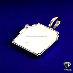 สร้อยคอจี้นำโชค777รูปตัวเลขนำโชค925สเตอร์ลิงเงิน VVS ห้องปฏิบัติการเครื่องประดับเพชรฮิปฮอปสำหรับผู้ชาย - Product Image 5