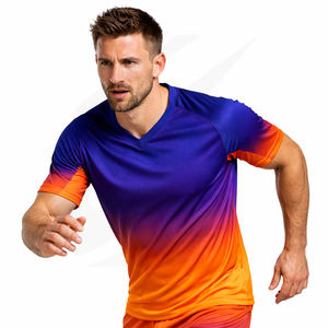 Uniforme de Fútbol Profesional, Conjunto de Camiseta de Fútbol 100% Poliéster, Malla Transpirable, Logotipo Personalizado, Directo de Fábrica OEM - Product Image 5