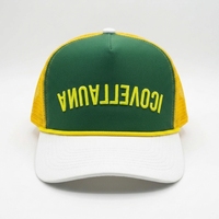 Casquette Trucker en Mousse à 5 Panneaux Personnalisée, Chapeau Snapback en Maille avec Corde, Broderie 3D en Relief, Visière Courbée, Vente en Gros de Casquettes OEM
