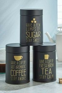 Recipientes Minimalistas Cuadrados Negros para Almacenamiento de Alimentos con Tapas de Madera, Herméticos y Apilables, para Uso en la Cocina, para Té, Café y Azúcar - Product Image 4