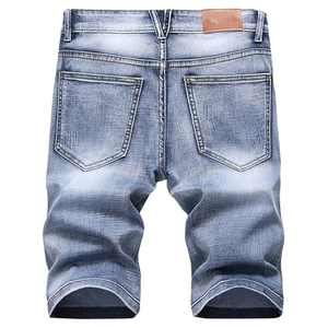 Pantalones Cortos de Mezclilla con Lavado Ácido para Hombre y Mujer, Ajuste Holgado, Estilo Urbano, Logotipo Personalizado, Verano, Casual, Tejido, Cintura Media, Transpirables, Venta al por Mayor - Product Image 2