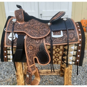 Silla de Montar para Caballo OEM Personalizada, de Cuero Premium, Equipo Ecuestre, Silla de Montar Western Hecha a Mano, Fabricante Mayorista - Product Image 6