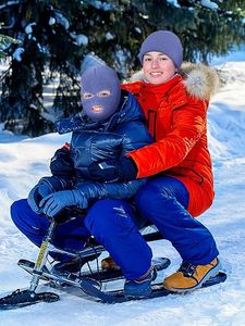 Unisex Purple Knit <b>Face</b> Balaclava <b>Mask</b> Breathable Waterproof Outdoor Spandex Polyester Solid Color Casual Adult Headwear - Product Image 6