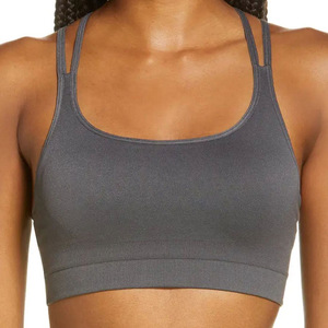 Women's <b>Strapless</b> Full Sports Bra Quick Dry Romantic Logo Fashionable Knitted Workout Top Online Best Seller Fitness Sports bra - Product Image 5