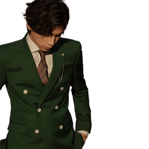 Nouveau pantalon de costume pour homme, design personnalisé, tissu TR respirant, anti-plis, haute qualité, élégant, col en V, coupe ajustée - Product Image 2