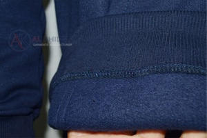 Sudadera con Capucha Ligera Azul Marino para Hombre, 250 GSM, Cierre Completo, Corte Regular, Felpa de Algodón, Bolsillo Frontal, Diseño Estampado, Etiqueta Personalizada - Product Image 5