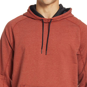Plain Color Men's Winter Vintage <b>Hoodie</b> 100% Cotton Customized Printing <b>Thin</b> Fleece Lightweight Breathable Street Fashion - Product Image 3