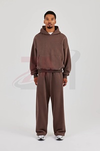 Conjunto Deportivo Unisex Oversize de Moda, Ropa Casual Urbana, Conjunto Jogger, Atuendo Deportivo Moderno para Gimnasio, Traje de Dos Piezas Personalizado - Product Image 4